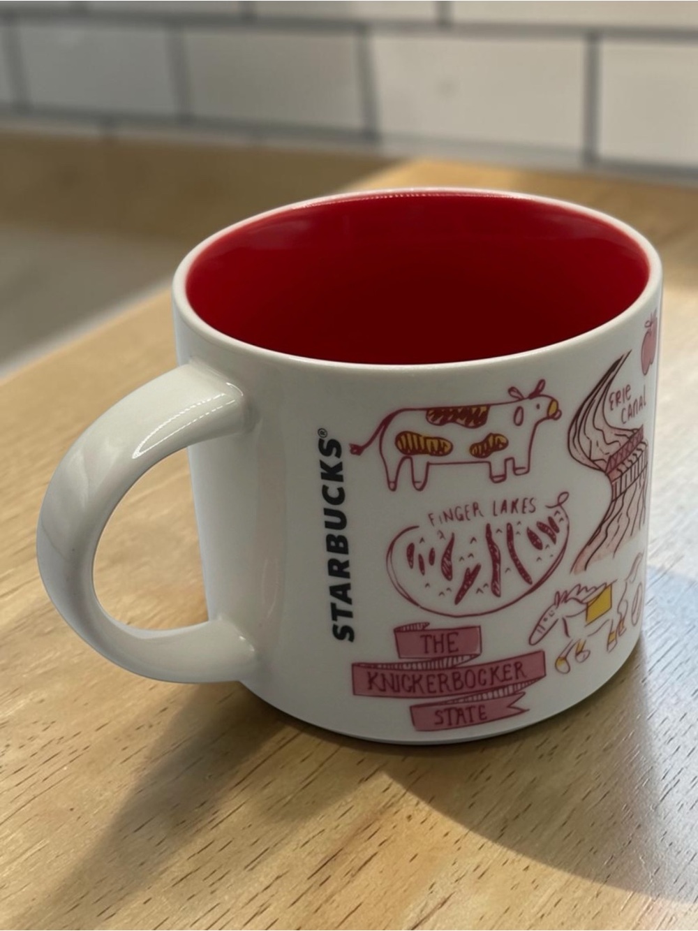 2022 Starbucks NEW YORK Been There Across The World Series Coffee Mug Red White